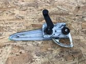 Rear door window regulator with motor