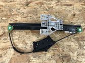Rear door window regulator with motor