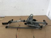 Front wiper linkage and motor