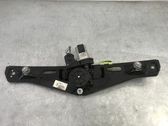 Rear door window regulator with motor