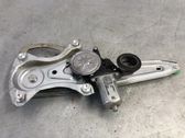 Rear door window regulator with motor