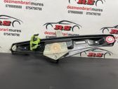 Rear door window regulator with motor