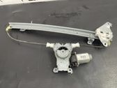 Rear door window regulator with motor