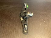 Rear door window regulator with motor