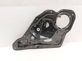 Rear window lifting mechanism without motor
