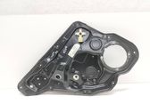 Rear window lifting mechanism without motor