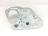 Rear window lifting mechanism without motor