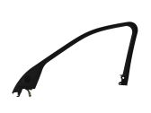 Front door glass trim molding