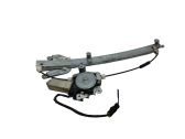 Rear door window regulator with motor