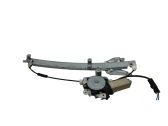 Rear door window regulator with motor