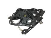 Rear window lifting mechanism without motor