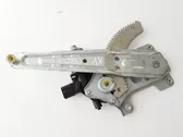 Rear door window regulator with motor