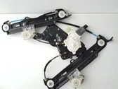 Rear door window regulator with motor