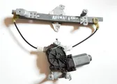 Rear door window regulator with motor