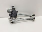 Front wiper linkage and motor