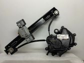 Rear window lifting mechanism without motor