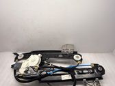 Rear door window regulator with motor