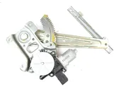 Rear door window regulator with motor