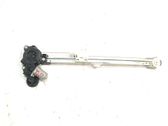 Rear door window regulator with motor