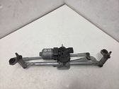 Front wiper linkage and motor