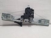 Rear door window regulator with motor