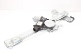 Rear door window regulator with motor