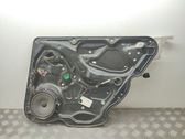 Rear window lifting mechanism without motor