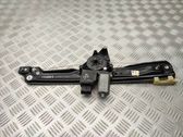 Rear door window regulator with motor