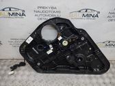 Rear window lifting mechanism without motor