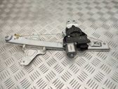 Rear door window regulator with motor