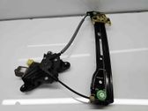 Rear window lifting mechanism without motor