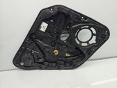 Rear window lifting mechanism without motor