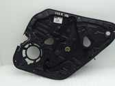 Rear window lifting mechanism without motor
