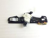 Rear door window regulator with motor
