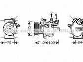 Compresor (bomba) del aire acondicionado (A/C))
