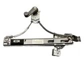 Rear door window regulator with motor