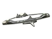 Rear window lifting mechanism without motor