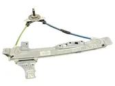 Rear door window regulator with motor