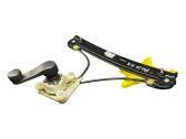 Rear window lifting mechanism without motor