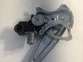 Rear door window regulator with motor