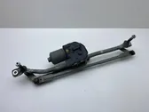 Front wiper linkage and motor