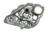 Rear window lifting mechanism without motor