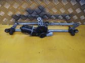 Front wiper linkage and motor