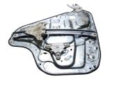 Rear door window regulator with motor