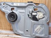Rear window lifting mechanism without motor