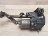 Front wiper linkage and motor