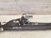 Rear door window regulator with motor