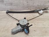 Rear door window regulator with motor