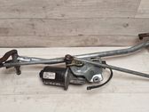 Front wiper linkage and motor
