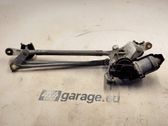 Tringlerie et moteur d'essuie-glace avant